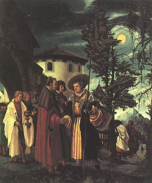 Albrecht Altdorfer The Departure of Saint Florian china oil painting image